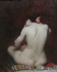 Rückenansicht einer Frau